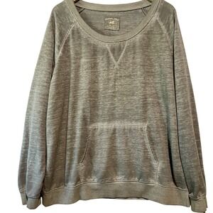 Central‎ Park Gray Light Weight Sweatshirt Front Pocket Size 3X